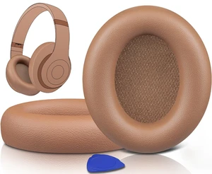 Replacement Earpads for Beats Studio Pro Wireless Noise Cancelling Headphones, Cushions Ear Pads with Soft Protein Leather, Noise Isolation Foam - Dune Replacement Earpads for Beats Studio Pro Wireless Noise Cancelling Headphones, Cushions Ear Pads with Soft Protein Leather, Noise Isolation Foam - Dune