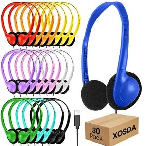 Type C Headphones Bulk 30 Pack for Classroom School Kids, USB C Wired Headphones for Boys Girls Adults Students Tablet Smartphones(LS857C,30 Mixed) Type C Headphones Bulk 30 Pack for Classroom School Kids, USB C Wired Headphones for Boys Girls Adults Students Tablet Smartphones(LS857C,30 Mixed)