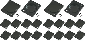 10PCS Panel-Mount Blank Plate, D-Series Metal Rack Mount Plate for Chassis connectors,XLR Connectors (Pack of 2) 10PCS Panel-Mount Blank Plate, D-Series Metal Rack Mount Plate for Chassis connectors,XLR Connectors (Pack of 2)