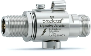 ProGrade 230V Coaxial Lightning Arrester - N-Female/N-Female 0 to 6 GHz Gas Discharge Tube - For 4G, LTE, 5G, 900 MHz, LoRaWAN, Helium, SDR and Other Outside Antennas - ANT-211-003 ProGrade 230V Coaxial Lightning Arrester - N-Female/N-Female 0 to 6 GHz Gas Discharge Tube - For 4G, LTE, 5G, 900 MHz, LoRaWAN, Helium, SDR and Other Outside Antennas - ANT-211-003