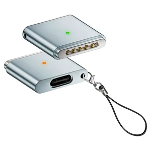 USB-C to Mags 3 Adapter Compatible with Apple MacBook, MagSafe 3 T-Tip Magnetic Charging Converter (Sky Blue, Air (M1/M2/M3/M4)) USB-C to Mags 3 Adapter Compatible with Apple MacBook, MagSafe 3 T-Tip Magnetic Charging Converter (Sky Blue, Air (M1/M2/M3/M4))