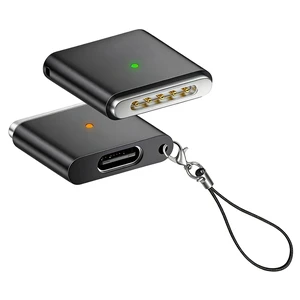 USB-C to Mags 3 Adapter Compatible with Apple MacBook, MagSafe 3 T-Tip Magnetic Charging Converter (Black, Air (M1/M2/M3/M4)) USB-C to Mags 3 Adapter Compatible with Apple MacBook, MagSafe 3 T-Tip Magnetic Charging Converter (Black, Air (M1/M2/M3/M4))