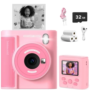 Kids Camera Instant Print for 3-12 Year Olds, HD Digital Instant Print Camera for Boys & Girls, Ideal Christmas Birthday Gift with 32GB SD Card, Easy to Use - Pink Kids Camera Instant Print for 3-12 Year Olds, HD Digital Instant Print Camera for Boys & Girls, Ideal Christmas Birthday Gift with 32GB SD Card, Easy to Use - Pink