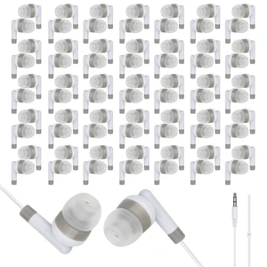 Kids Bulk Earbuds for Classroom School 200 Pack,in-Ear Wired Wholesale Class set Earphones for Students Library Computers Chromebook Laptop PC 3.5mm Jack (White) Kids Bulk Earbuds for Classroom School 200 Pack,in-Ear Wired Wholesale Class set Earphones for Students Library Computers Chromebook Laptop PC 3.5mm Jack (White)