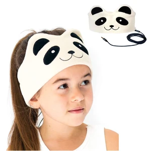 Over The Ear Headband Headphones - Kids Headphones Volume Limited with Thin Speakers & Super Soft Fleece Headband - Ivory Panda Over The Ear Headband Headphones - Kids Headphones Volume Limited with Thin Speakers & Super Soft Fleece Headband - Ivory Panda
