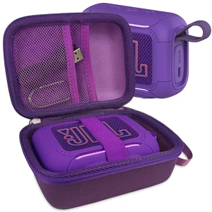 Silicone Cover and Hard Carrying Case for JBL Go 5 Bluetooth Speaker Protective Cases for Go 5 Speaker Accessories, Scratch-Resistant and Drop-Proof Cover (Purple) Silicone Cover and Hard Carrying Case for JBL Go 5 Bluetooth Speaker Protective Cases for Go 5 Speaker Accessories, Scratch-Resistant and Drop-Proof Cover (Purple)