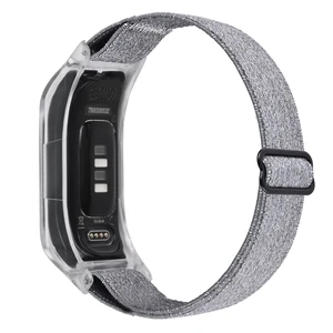 Elastic Nylon Bands Compatible with Garmin Vivosmart 5 tracker Replacement Bands with Case Elastic Nylon Bands Compatible with Garmin Vivosmart 5 tracker Replacement Bands with Case