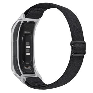 Elastic Nylon Bands Compatible with Garmin Vivosmart 5 tracker Replacement Bands with Case Elastic Nylon Bands Compatible with Garmin Vivosmart 5 tracker Replacement Bands with Case