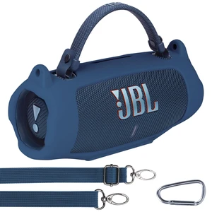 Silicone Cover Compatible with JBL Charge 6 Portable Speaker Precisely Tailored Silicone Cover, Anti-Slip Texture, Shock Buffer Protection, Lightweight Carry, Blue Cover Silicone Cover Compatible with JBL Charge 6 Portable Speaker Precisely Tailored Silicone Cover, Anti-Slip Texture, Shock Buffer Protection, Lightweight Carry, Blue Cover