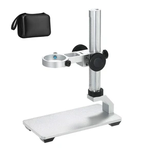 Aluminum Alloy Stand Holder for USB/Wi-Fi Digital Microscope, Universal Diameter Metal Mount with Microscope Carrying Case Aluminum Alloy Stand Holder for USB/Wi-Fi Digital Microscope, Universal Diameter Metal Mount with Microscope Carrying Case