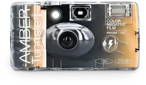 Amber Tungsten 35mm Disposable Film Camera 27exp, Color Negative Film, Focus Free, Easy to Use, Built in Flash, Single Use (Film and Battery Included) Amber Tungsten 35mm Disposable Film Camera 27exp, Color Negative Film, Focus Free, Easy to Use, Built in Flash, Single Use (Film and Battery Included)