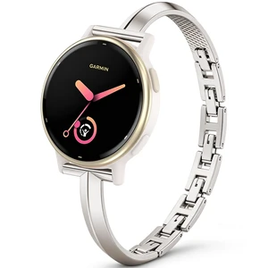 Thin Metal Strap Compatible with Garmin Vivoactive 6 Watch Bands/Vivoactive 5/3/3 Music, 20mm Slim Dressy Stainless Steel Bracelet for Approach S50 S44 S42 S40/Venu Sq 2/Forerunner 165/55 Thin Metal Strap Compatible with Garmin Vivoactive 6 Watch Bands/Vivoactive 5/3/3 Music, 20mm Slim Dressy Stainless Steel Bracelet for Approach S50 S44 S42 S40/Venu Sq 2/Forerunner 165/55