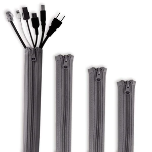 Cable Management Sleeve Organizer Kit, 19 Inch, 4 Pieces -Grey Home and Office Zip-up Cable Sleeve Wire Organizer Flexible Cord Concealer Wrap Cable Management Sleeve Organizer Kit, 19 Inch, 4 Pieces -Grey Home and Office Zip-up Cable Sleeve Wire Organizer Flexible Cord Concealer Wrap