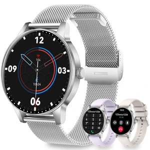 Smart Watches for Women (iPhone/Android), 3 Bands, 1.27" HD Round Fitness Watch Make and Answer Calls, IP68 Waterproof, Heart Rate/Sleep Monitor, 110+ Sports Modes, Lightweight, Silver Smart Watches for Women (iPhone/Android), 3 Bands, 1.27" HD Round Fitness Watch Make and Answer Calls, IP68 Waterproof, Heart Rate/Sleep Monitor, 110+ Sports Modes, Lightweight, Silver