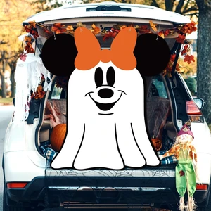 Halloween Trunk or Treat Decorations,Mouse Theme Ghost Trunk or Treat Backdrop for Halloween Car SUV Truck Garage Door Archway Decorations Halloween Trunk or Treat Decorations,Mouse Theme Ghost Trunk or Treat Backdrop for Halloween Car SUV Truck Garage Door Archway Decorations