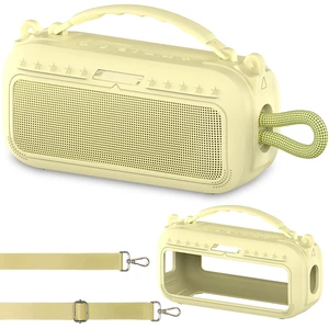Silicone Cover Case for Bose SoundLink Plus Portable Speaker Protective Soft Silicone Case with Carrying Handle and Shoulder Strap (Citrus Yellow) Silicone Cover Case for Bose SoundLink Plus Portable Speaker Protective Soft Silicone Case with Carrying Handle and Shoulder Strap (Citrus Yellow)