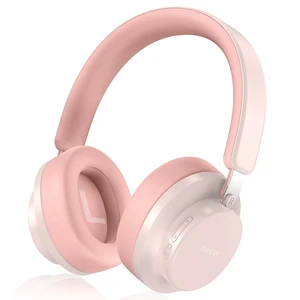 Over Ear Headphones Wireless Bluetooth, Noise Cancelling Headphones Bluetooth with Microphone, Cancelling Wireless Headphones Over Ear, 65h Playtime, Clear Calls, Comfort Fit For Travel (Pink) Over Ear Headphones Wireless Bluetooth, Noise Cancelling Headphones Bluetooth with Microphone, Cancelling Wireless Headphones Over Ear, 65h Playtime, Clear Calls, Comfort Fit For Travel (Pink)