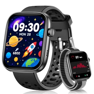 Smart Watch for Kids with No Phone Needed, Heart Rate, for Child Ages 5-12 1.83" Fitness Smart Watch for Kids with 80+ Sports Modes, IP68 Waterproof, Sleep Monitor, Step Counter, Puzzle Games, Black Smart Watch for Kids with No Phone Needed, Heart Rate, for Child Ages 5-12 1.83" Fitness Smart Watch for Kids with 80+ Sports Modes, IP68 Waterproof, Sleep Monitor, Step Counter, Puzzle Games, Black