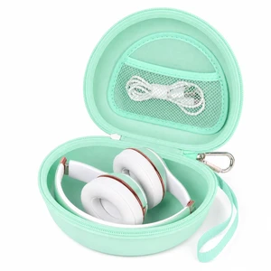 Hard Headphone Case for Beats Solo 4 3 2 & Studio Pro Extra-Large Protective Shell for Foldable On-Ear Headsets, Storage for Students, Commuters, Home and Travel, Box Only - Mint Hard Headphone Case for Beats Solo 4 3 2 & Studio Pro Extra-Large Protective Shell for Foldable On-Ear Headsets, Storage for Students, Commuters, Home and Travel, Box Only - Mint