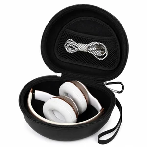 Hard Headphone Case for Beats Solo 4 3 2 & Studio Pro Extra-Large Protective Shell for Foldable On-Ear Headsets, Storage for Students, Commuters, Home and Travel - Full Black Hard Headphone Case for Beats Solo 4 3 2 & Studio Pro Extra-Large Protective Shell for Foldable On-Ear Headsets, Storage for Students, Commuters, Home and Travel - Full Black