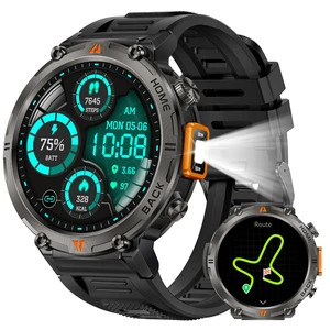 Military Smart Watches for Men Built-in GPS LED Flashlight Smartwatch Rugged Tactical Smart Watch 3ATM Waterproof Compass Calls 530mAh Battery Fitness Tracker with HR/Sleep Monitor iOS Android Military Smart Watches for Men Built-in GPS LED Flashlight Smartwatch Rugged Tactical Smart Watch 3ATM Waterproof Compass Calls 530mAh Battery Fitness Tracker with HR/Sleep Monitor iOS Android