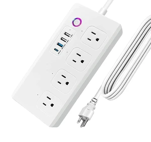 Smart Plug Power StripSurge Protector with 4 Individually Controlled Smart Outlets, Voice Control,4 USBs (incl. 20W USB-C), Compatible with Alexa and Google Home,5Ft Extension Cord Smart Plug Power StripSurge Protector with 4 Individually Controlled Smart Outlets, Voice Control,4 USBs (incl. 20W USB-C), Compatible with Alexa and Google Home,5Ft Extension Cord