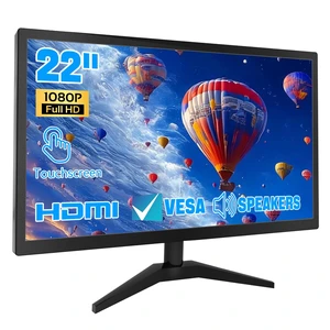 Touchscreen Monitor 22 Inch FHD 1920x1080P IPS PC Monitor 10-Point Touch Screen Computer Display with HDMI VGA USB Ports, Built-in Speakers, VESA Mountable Touchscreen Monitor 22 Inch FHD 1920x1080P IPS PC Monitor 10-Point Touch Screen Computer Display with HDMI VGA USB Ports, Built-in Speakers, VESA Mountable