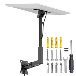 Starlink Gen 3 Wall Mount, Heavy Duty Steel Adjustable Roof Long Bracket Starlink Wall Mount with Telescoping Arm, Fits Starlink 4/4X/V3/Gen 3, Rustproof, Weatherproof for Wood/Concrete Walls Starlink Gen 3 Wall Mount, Heavy Duty Steel Adjustable Roof Long Bracket Starlink Wall Mount with Telescoping Arm, Fits Starlink 4/4X/V3/Gen 3, Rustproof, Weatherproof for Wood/Concrete Walls