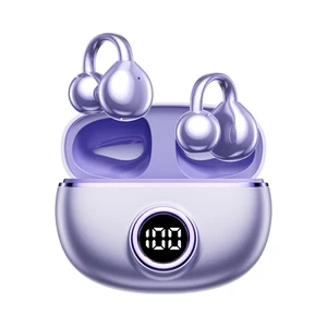 M97 Clip On Earbuds Wireless Bluetooth 6.0, Open Ear Headphones with 50H Battery 10-Min Quick Charge, Featherlight C-Shaped Hook, Secure Fit for Running/Gym, IPX5 Waterproof, Deep Bass(purple) M97 Clip On Earbuds Wireless Bluetooth 6.0, Open Ear Headphones with 50H Battery 10-Min Quick Charge, Featherlight C-Shaped Hook, Secure Fit for Running/Gym, IPX5 Waterproof, Deep Bass(purple)