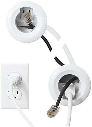 in-Wall Cable Management Kit for Speakers & TVs - Conceal Cables When Mounting Speakers Or TVs On The Wall - Prewired for Easy Install-WSIWP1-W1 in-Wall Cable Management Kit for Speakers & TVs - Conceal Cables When Mounting Speakers Or TVs On The Wall - Prewired for Easy Install-WSIWP1-W1