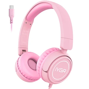K6C Kids Headphones with USB-C, for Toddler & Kids Ages 2-12, 85dB Safe Volume Limited, Adjustable Headband & Foldable Wired, On-Ear Headphones for School, Travel, Tablet, iPad K6C Kids Headphones with USB-C, for Toddler & Kids Ages 2-12, 85dB Safe Volume Limited, Adjustable Headband & Foldable Wired, On-Ear Headphones for School, Travel, Tablet, iPad