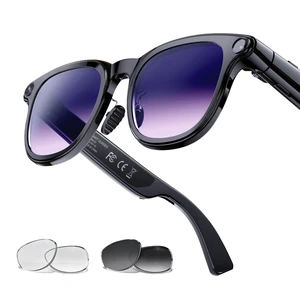 AI Smart Glasses: 8MP stabilized Camera, 30+ Language Real-time Translation, ChatGPT AI, Object Recognition, 300mAh, Type-C, 2 Lenses, BT6.0 Open-Ear Audio. for vlog, Travel & Business AI Smart Glasses: 8MP stabilized Camera, 30+ Language Real-time Translation, ChatGPT AI, Object Recognition, 300mAh, Type-C, 2 Lenses, BT6.0 Open-Ear Audio. for vlog, Travel & Business