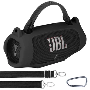 Silicone Cover Compatible with JBL Charge 6 Portable Speaker Precisely Tailored Silicone Cover, Anti-Slip Texture, Shock Buffer Protection, Lightweight Carry, Black Cover Silicone Cover Compatible with JBL Charge 6 Portable Speaker Precisely Tailored Silicone Cover, Anti-Slip Texture, Shock Buffer Protection, Lightweight Carry, Black Cover