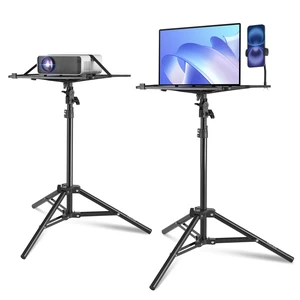 Projector Stand, Laptop Stand Tripod Adjustable Height 26.97 to 63 in, Portable Projector Tripod with Tray & Gooseneck Phone Holder, for Outdoor Movies, Home, Office, Stage or Studio Projector Stand, Laptop Stand Tripod Adjustable Height 26.97 to 63 in, Portable Projector Tripod with Tray & Gooseneck Phone Holder, for Outdoor Movies, Home, Office, Stage or Studio
