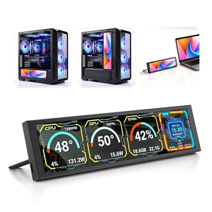 9.2 Inch USB PC Secondary Screen, 1920x462 Ultra-Wide IPS Display, Computer CPU GPU RAM Hardware Monitor, Custom Dynamic Themes & Extended Screen Mode, DIY PC Case Panel 9.2 Inch USB PC Secondary Screen, 1920x462 Ultra-Wide IPS Display, Computer CPU GPU RAM Hardware Monitor, Custom Dynamic Themes & Extended Screen Mode, DIY PC Case Panel