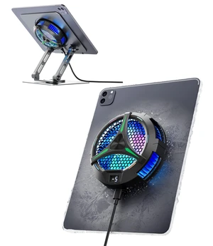 Magnetic Cooler for iPad,Tablet Cooler for ipad/Surface pro/Samsung Tab,Universal Radiator with Temperature Display for Mobile Gaming,Tiktok Live Streaming(Including Tablet Stand Holder) Magnetic Cooler for iPad,Tablet Cooler for ipad/Surface pro/Samsung Tab,Universal Radiator with Temperature Display for Mobile Gaming,Tiktok Live Streaming(Including Tablet Stand Holder)
