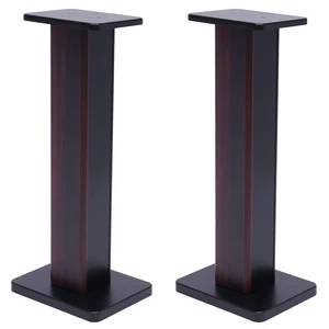 1 Pair Universal Wood Speaker Stands, Premium Surround Sound Home Theater Audio Stands, Bookshelf Speakers or Studio Monitors Stands (28" - Black Walnut) 1 Pair Universal Wood Speaker Stands, Premium Surround Sound Home Theater Audio Stands, Bookshelf Speakers or Studio Monitors Stands (28" - Black Walnut)