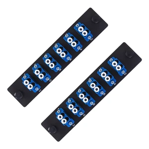 2PCS 6 Duplex LC Adapters LGX Footprint Fiber Patch Panel Loaded 12 Fiber Ports Couplers Enclosure - LC UPC Blue Compatible with SingleMode Multimode 1.25G/10GB OS1-2/OM1-3 2PCS 6 Duplex LC Adapters LGX Footprint Fiber Patch Panel Loaded 12 Fiber Ports Couplers Enclosure - LC UPC Blue Compatible with SingleMode Multimode 1.25G/10GB OS1-2/OM1-3