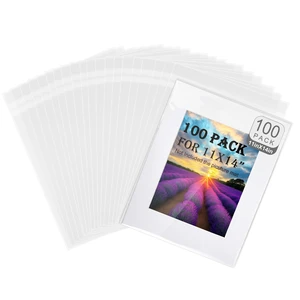 100 Pack Acid-Free Crystal Clear Sleeves Storage Bags for 11x14 Art Prints/Framing Mat Mattes/Photos/Pictures,11 1/4 X 14 3/8 OPP Plastic Bag (Bag Size: 11 1/4 X 14 3/8) 100 Pack Acid-Free Crystal Clear Sleeves Storage Bags for 11x14 Art Prints/Framing Mat Mattes/Photos/Pictures,11 1/4 X 14 3/8 OPP Plastic Bag (Bag Size: 11 1/4 X 14 3/8)