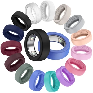 15 Pack Silicone Ring Cover Compatible with Oura Ring 5, S Ultra-Thin Silicone Cover, Anti-Scratch Protection for Smart Ring Health Tracker, Ring Protector Case for Men Women 15 Pack Silicone Ring Cover Compatible with Oura Ring 5, S Ultra-Thin Silicone Cover, Anti-Scratch Protection for Smart Ring Health Tracker, Ring Protector Case for Men Women