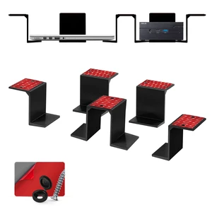 Twin Under Desk Laptop & Device Holder Mount, Adhesive & Screw in, Devices Upto 3" Like Small Computers Laptops MacBook Surface Keyboard Routers Modems Cable Box Network Switch & More Twin Under Desk Laptop & Device Holder Mount, Adhesive & Screw in, Devices Upto 3" Like Small Computers Laptops MacBook Surface Keyboard Routers Modems Cable Box Network Switch & More