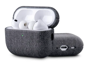 Envelop Series -Hard Case for AirPods Pro 3 - Charcoal Gray Hand-crafted Case Fully Wrapped in Faux Leather; Woolen Fabric Finish; Soft Microfiber Inner Lining; Qi wireless charging Envelop Series -Hard Case for AirPods Pro 3 - Charcoal Gray Hand-crafted Case Fully Wrapped in Faux Leather; Woolen Fabric Finish; Soft Microfiber Inner Lining; Qi wireless charging