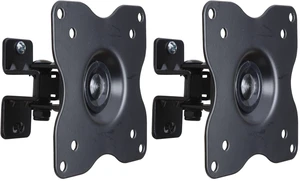 ML411B Adjustable Tilt Swivel Rotation TV Wall Mount Bracket for 19" to 42" LCD LED TV and Monitor (Max 44 lbs, VESA 100/75) Black 1FF (Pack of 2) ML411B Adjustable Tilt Swivel Rotation TV Wall Mount Bracket for 19" to 42" LCD LED TV and Monitor (Max 44 lbs, VESA 100/75) Black 1FF (Pack of 2)