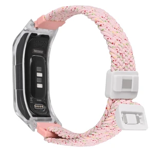 Braided Nylon band Compatible with vivosmart 5 Activity Tracker Replacement Watchband with Transparent Case Medium Braided Nylon band Compatible with vivosmart 5 Activity Tracker Replacement Watchband with Transparent Case Medium