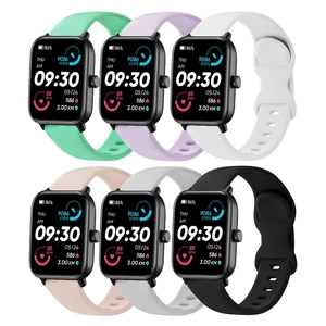 Compatible with Veryfit Smart Watch Bands IDW13 IDW16 IDW19 IDW26 IDW28, 6-Pack 22mm Quick Release Soft Silicone Sport Straps Replacement Wristband Compatible with Veryfit Smart Watch Bands IDW13 IDW16 IDW19 IDW26 IDW28, 6-Pack 22mm Quick Release Soft Silicone Sport Straps Replacement Wristband