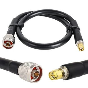 SMA to N Cable 2FT, N-Male to SMA-Male Connector Low Loss KMR400 Extension Cable SMA to N Cable 2FT, N-Male to SMA-Male Connector Low Loss KMR400 Extension Cable