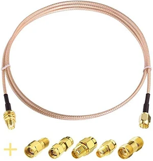SMA Male to SMA Female rg316 Coaxial Cable 50cm +5pcs Adapter Kit 50 Ohm Coax Cable for WiFi Antenna Ham Radio GPS/3G 4G LTE Antenna LNA Router rtl sdr etc SMA Male to SMA Female rg316 Coaxial Cable 50cm +5pcs Adapter Kit 50 Ohm Coax Cable for WiFi Antenna Ham Radio GPS/3G 4G LTE Antenna LNA Router rtl sdr etc