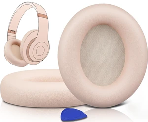 Replacement Earpads for Beats Studio Pro Wireless Noise Cancelling Headphones, Cushions Ear Pads with Soft Protein Leather, Noise Isolation Foam - Moon Replacement Earpads for Beats Studio Pro Wireless Noise Cancelling Headphones, Cushions Ear Pads with Soft Protein Leather, Noise Isolation Foam - Moon