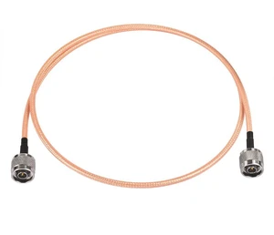 N Male to N Male Jumper RG400 Low Loss Coaxial Cable 3 Feet for 4G LTE Antenna,WiFi Antenna, Antenna Router, Ham Radio N Male to N Male Jumper RG400 Low Loss Coaxial Cable 3 Feet for 4G LTE Antenna,WiFi Antenna, Antenna Router, Ham Radio