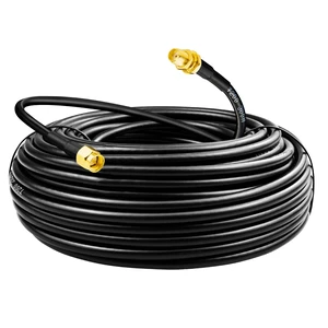 SMA Coaxial Cable Upgraded 49.2Ft SMA Male to SMA Female Coax Cable LMR200 Equivalent SMA WiFi Extension Low Loss for WiFi Router, 3G 4G 5G LTE Antenna, Better Than RG58 SMA Coaxial Cable Upgraded 49.2Ft SMA Male to SMA Female Coax Cable LMR200 Equivalent SMA WiFi Extension Low Loss for WiFi Router, 3G 4G 5G LTE Antenna, Better Than RG58